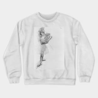 Dancer with a Fan by Edgar Degas Crewneck Sweatshirt